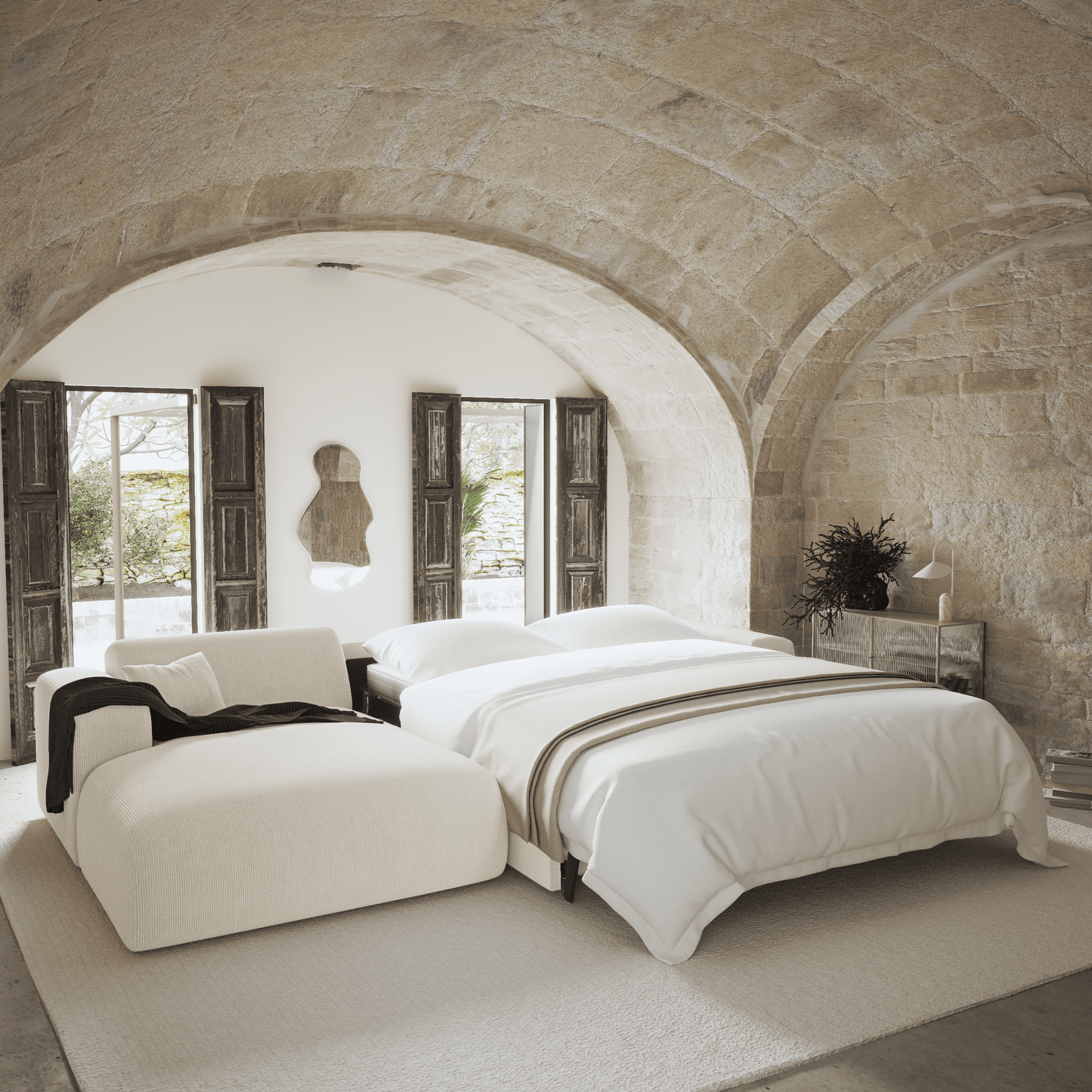 Canapé Convertible d'Angle Gauche Myra