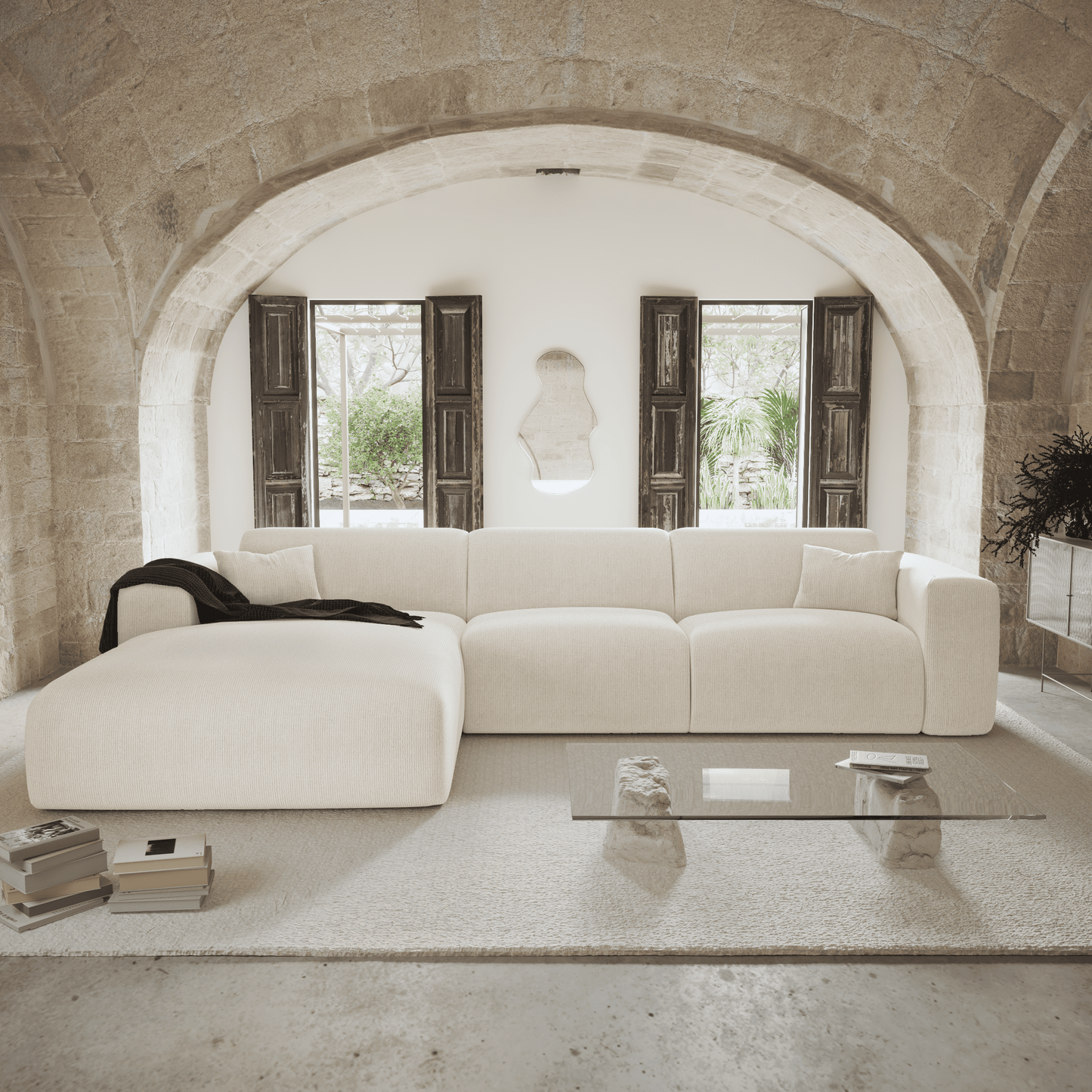 Canapé Convertible d'Angle Gauche Myra