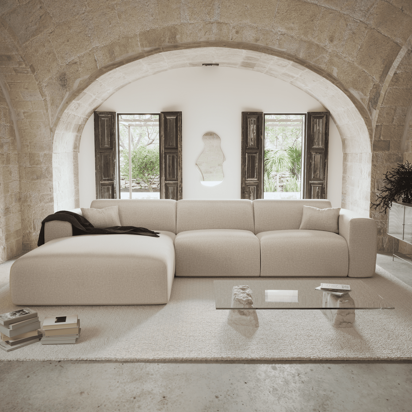 Canapé Convertible Angle Gauche Myra