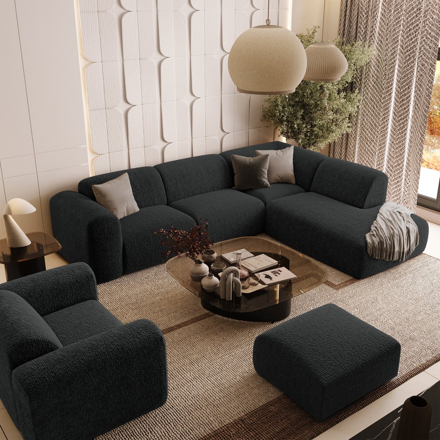 Canapé Grand Angle Droit Myra