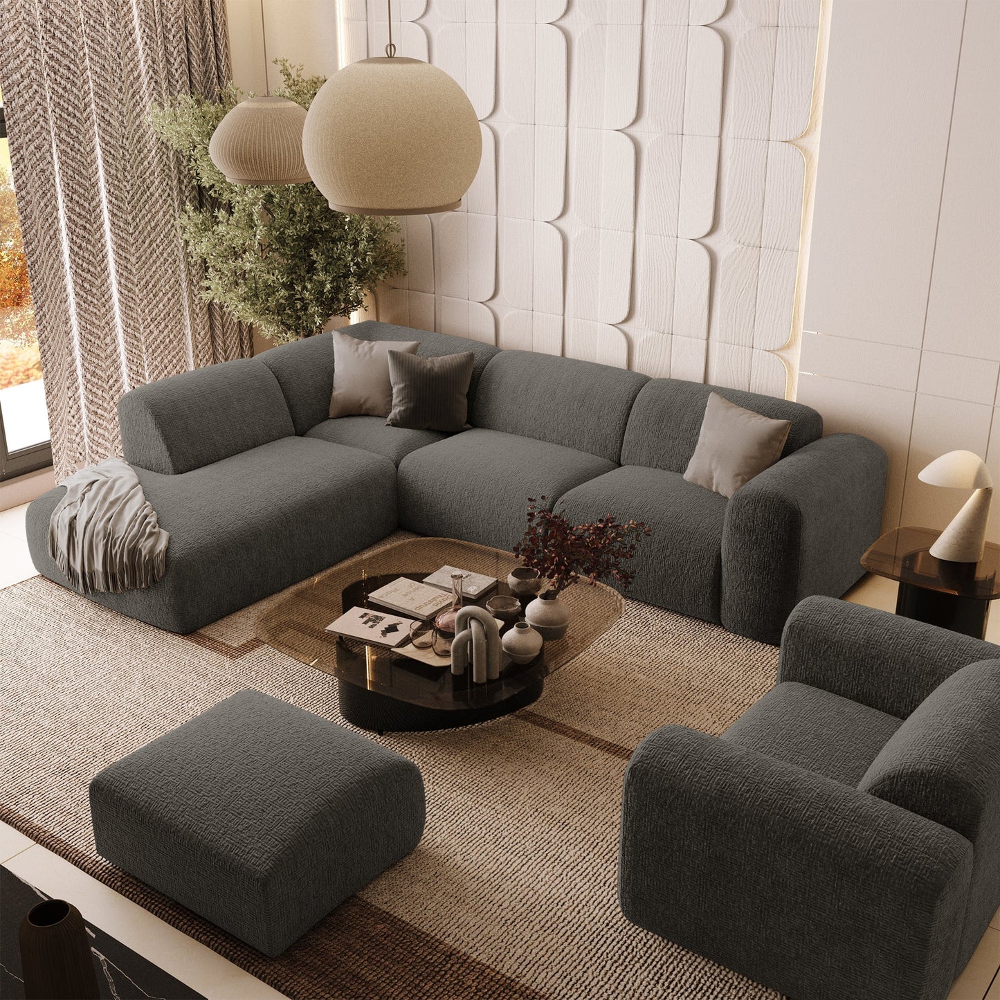 Canapé Grand Angle Gauche Myra