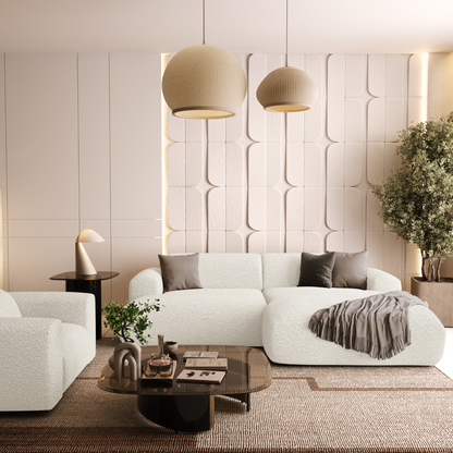 Canapé d'angle droit Myra