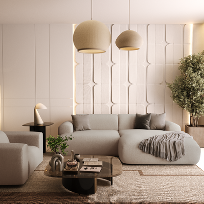 Canapé d'angle droit Myra