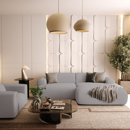 Canapé d'angle droit Myra