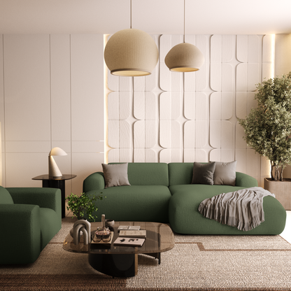 Canapé d'angle droit Myra