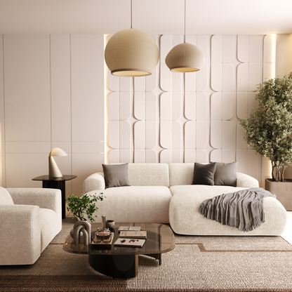 Canapé d'angle droit Myra