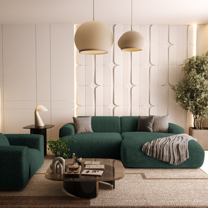 Canapé d'angle droit Myra