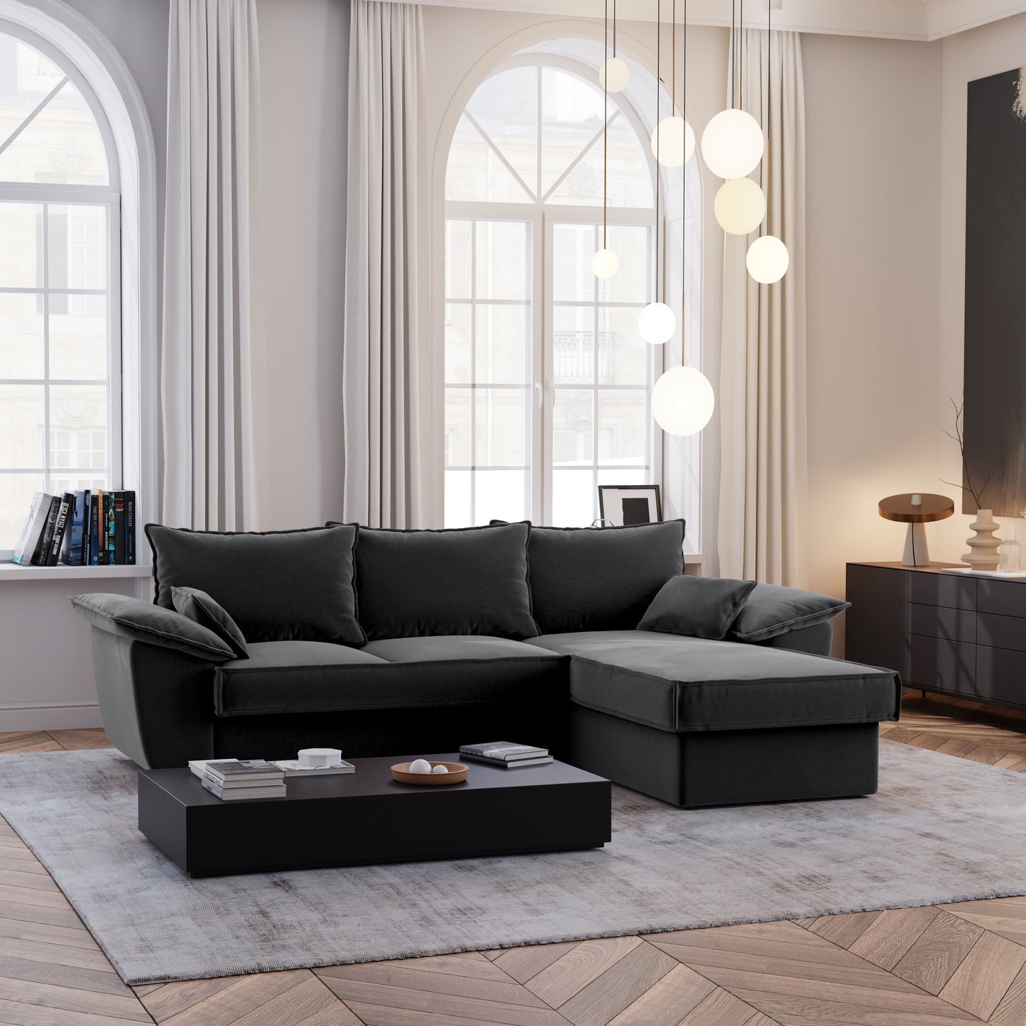 Canapé Convertible Angle Droit Sasha