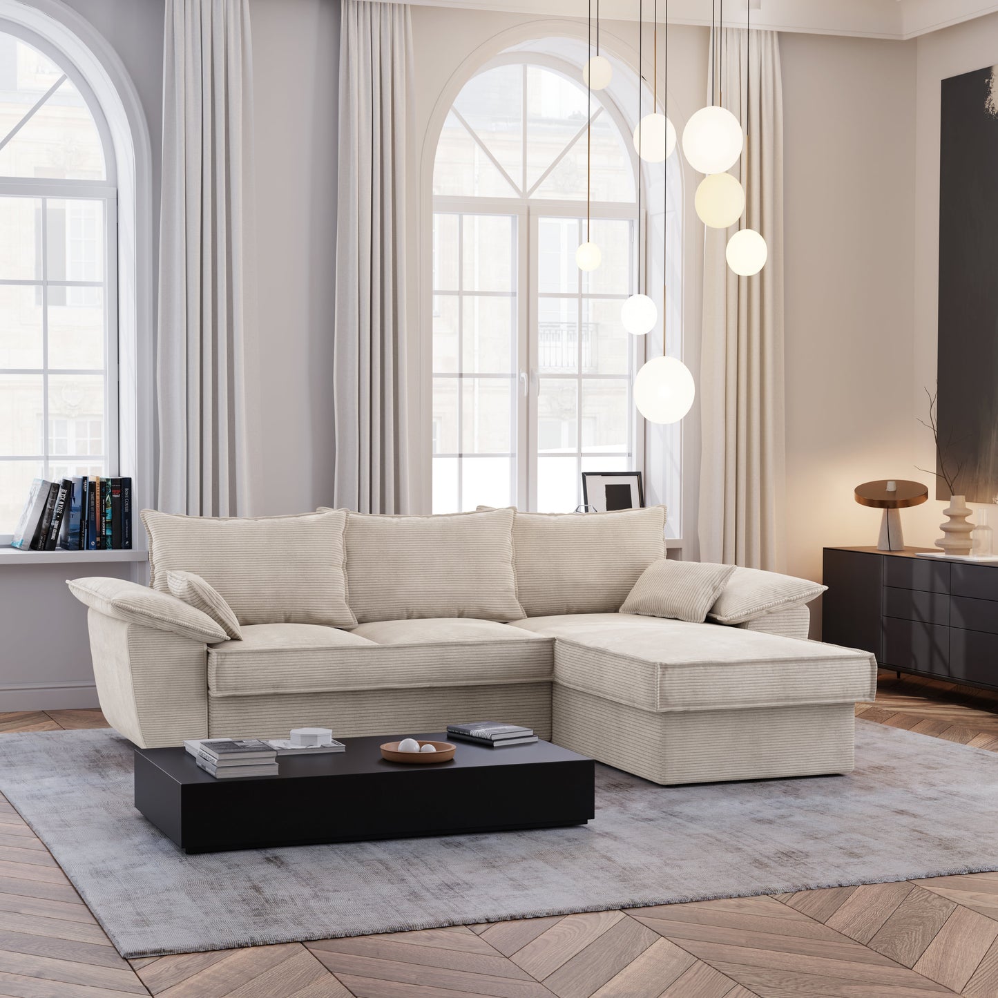 Canapé Convertible Angle Droit Sasha