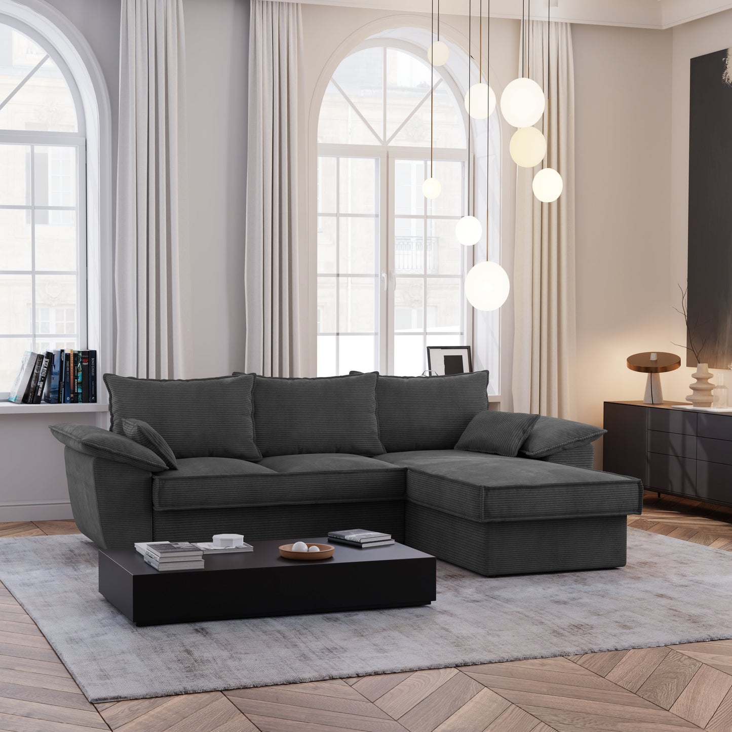 Canapé Convertible Angle Droit Sasha