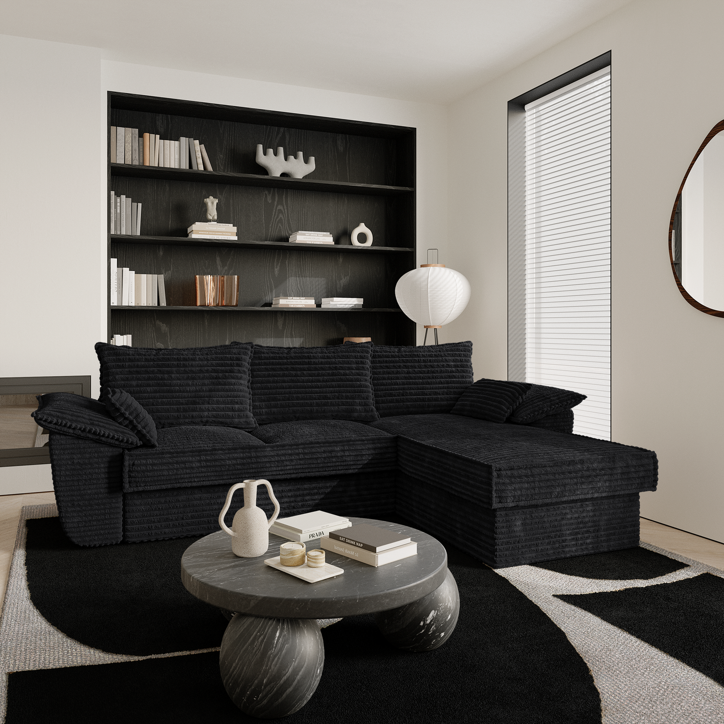 Canapé Convertible Angle Droit Sasha