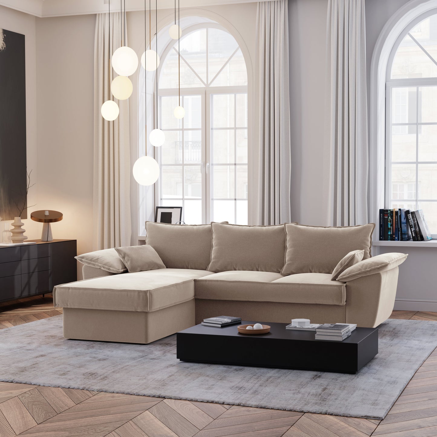 Canapé Convertible Angle Gauche Sasha