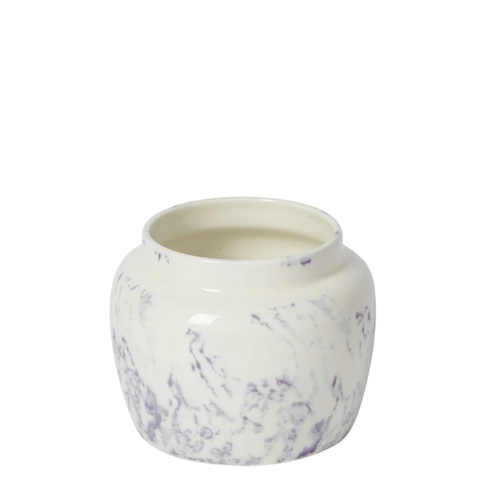 Cache-pot effet marbre grand format