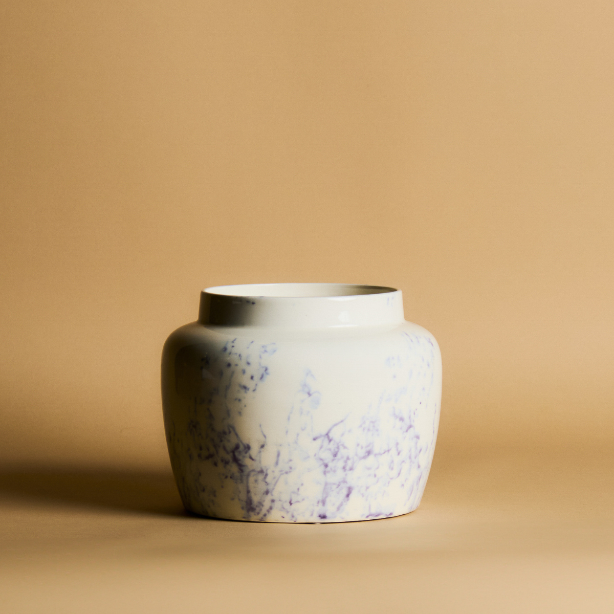 Cache-Pot Effet Marbre Petit Format