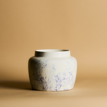 Cache-Pot Effet Marbre Petit Format