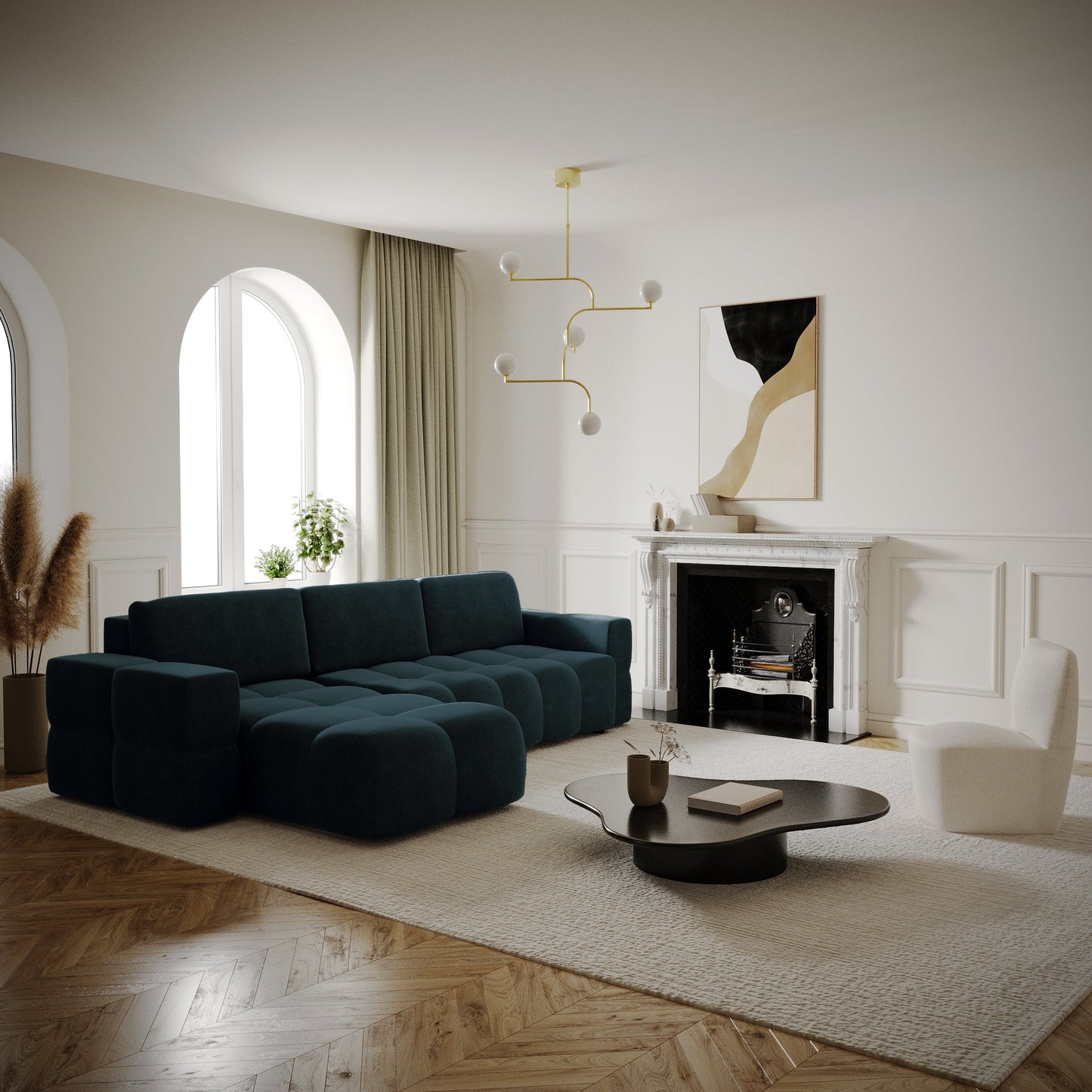 Canapé Angle Gauche Convertible Gabriel