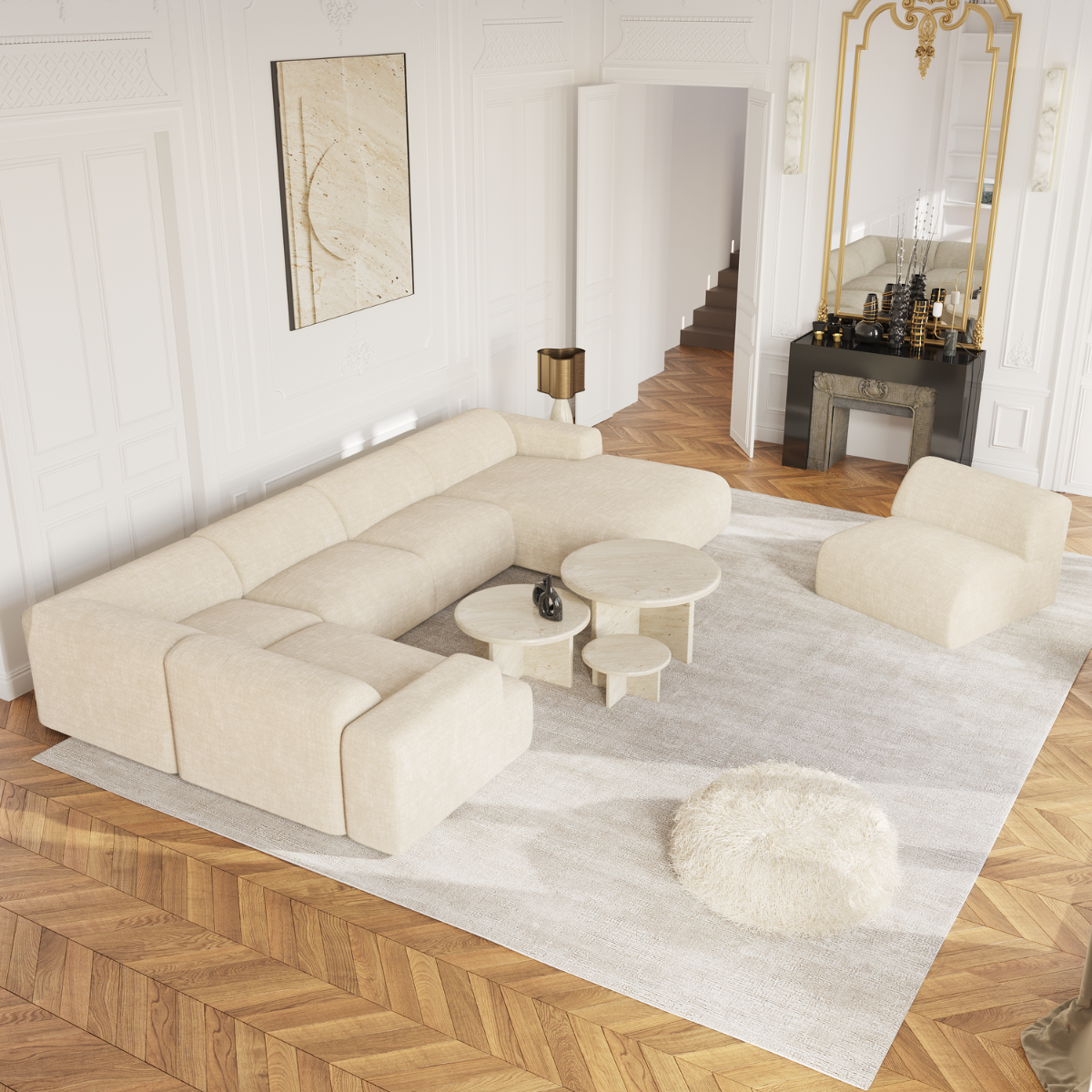 Canapé Panoramique Angle Droit Myra