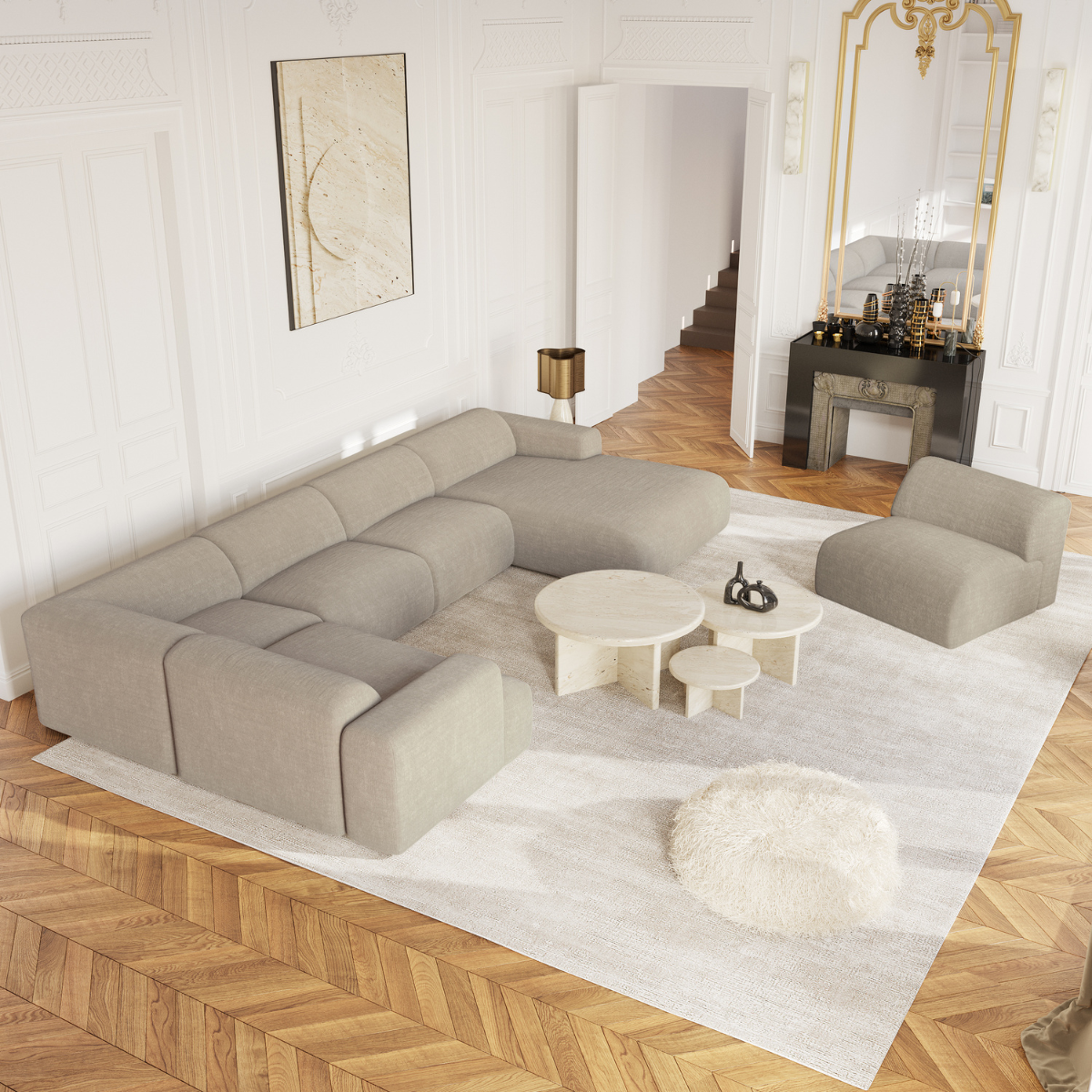 Canapé Panoramique Angle Droit Myra