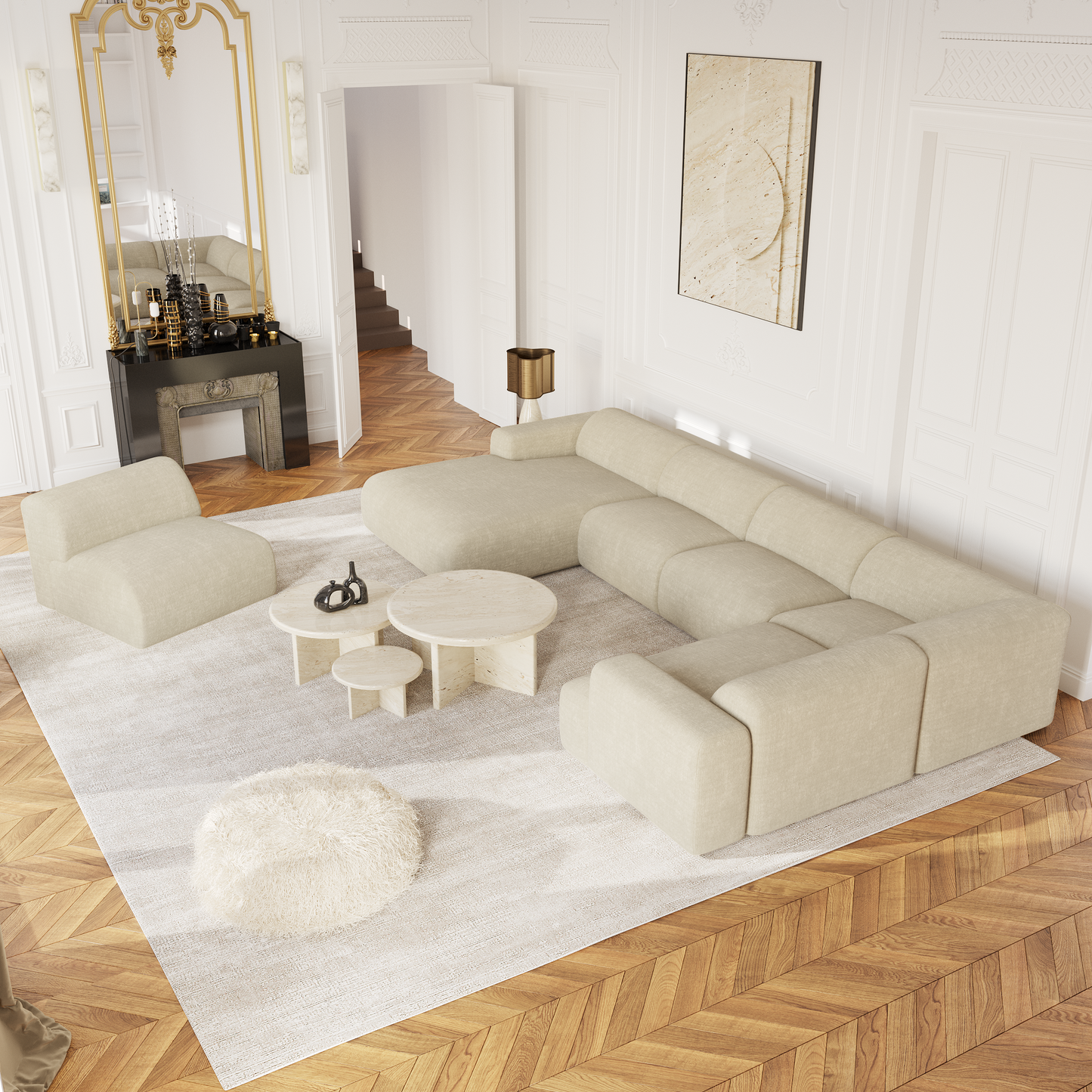 Canapé Panoramique d'Angle Gauche Myra