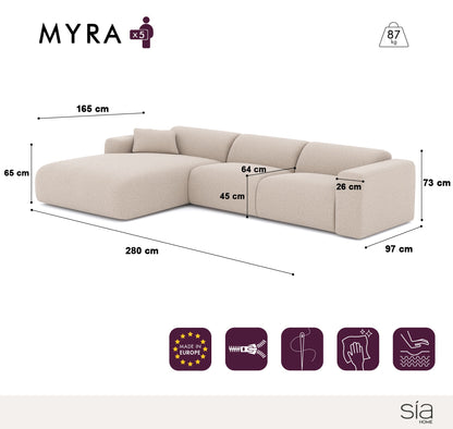 Canapé Angle Gauche Myra