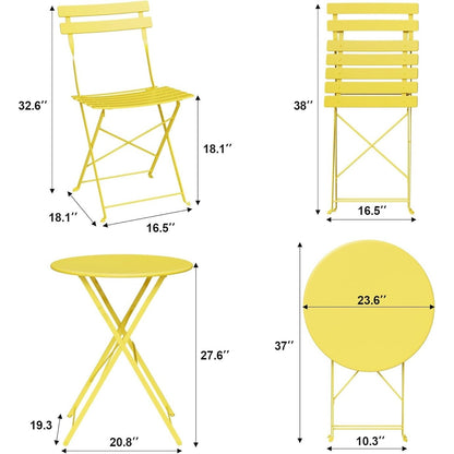 3 Pieces Patio Bistro Sets