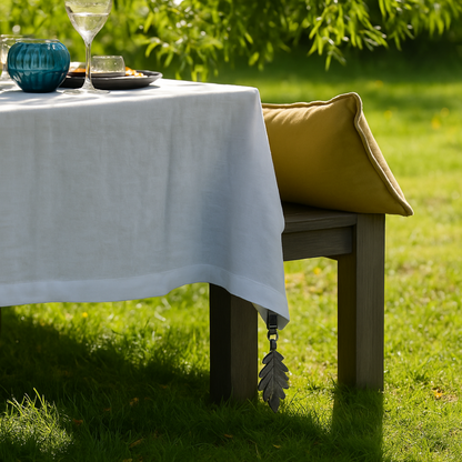 Poids de nappe en forme de feuille de chêne avec clip
