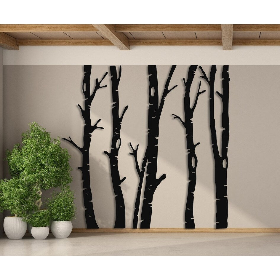 5 Dry Tree Metal Wall Decor for Home and Outside