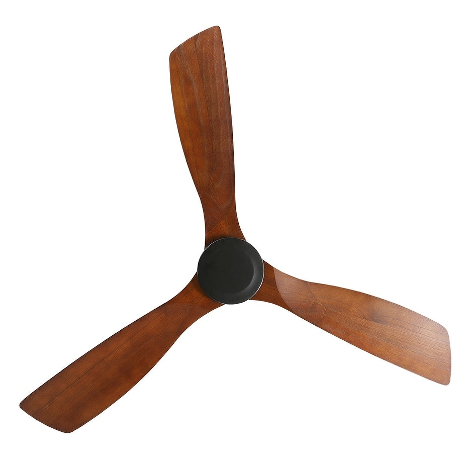 Sofucor 52 Inch Flush Mount Ceiling Fan with Remote, Reversible Motor,Integrated Light Optional
