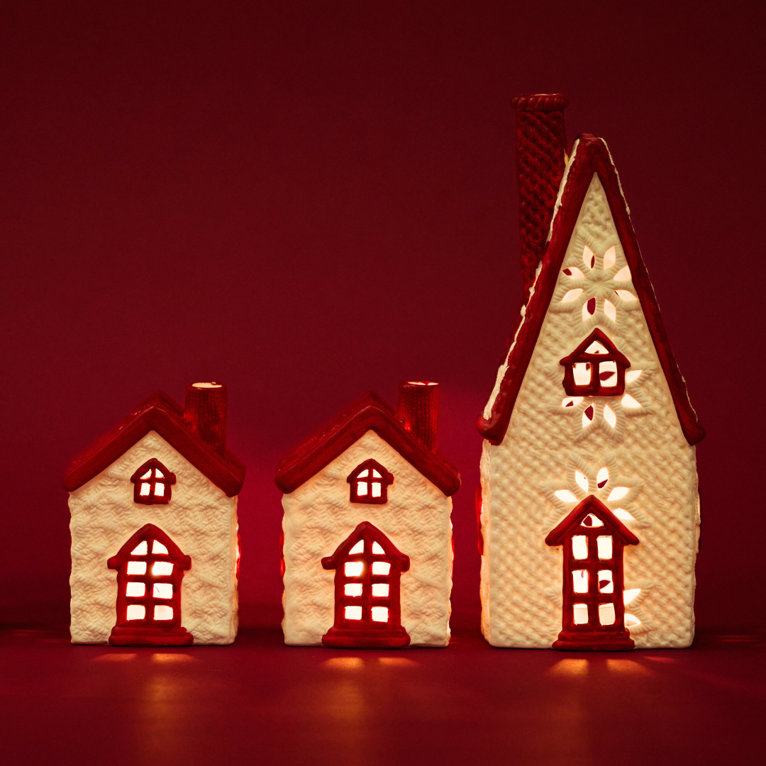 Figurine chalet de Noël