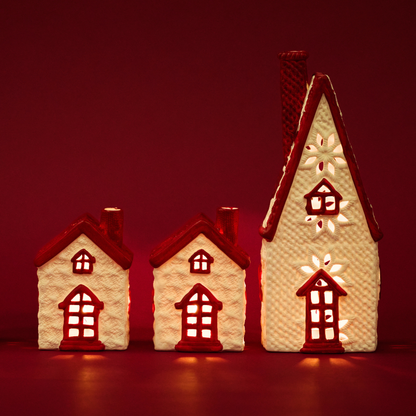 Figurine chalet de Noël