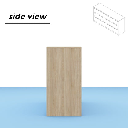 63W 9 Drawer Dresser Accent Dresser for Living Room Bedroom Chest