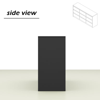 63W 9 Drawer Dresser Accent Dresser for Living Room Bedroom Chest