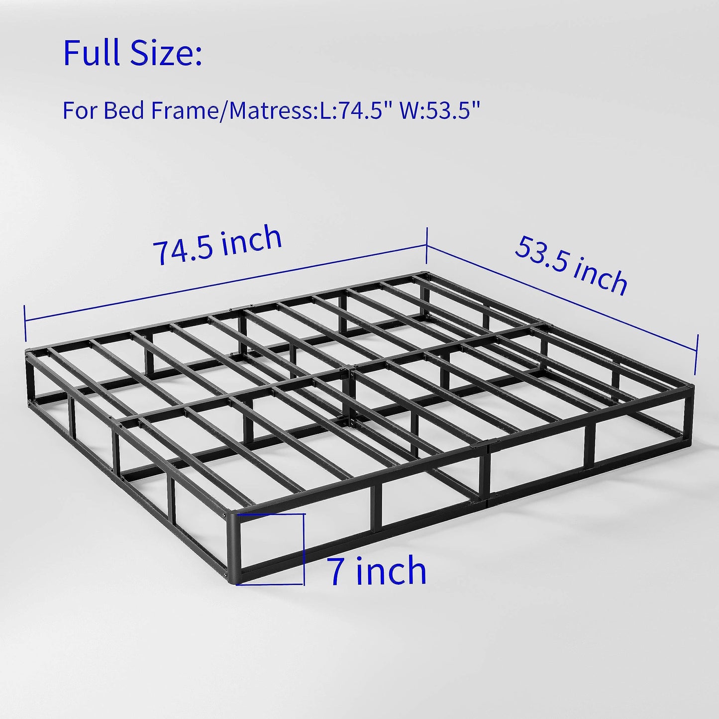 FSCHOS 7 Inch Metal Box Spring, Basics Mattress Foundation, No Legs