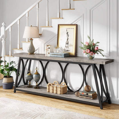 70.9 inch Extra Long Console Table Sofa Accent Table for Living Room
