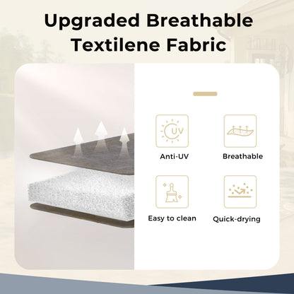 MAISON ARTS 8 PCS Patio Dining Set with 13ft Patio Umbrella