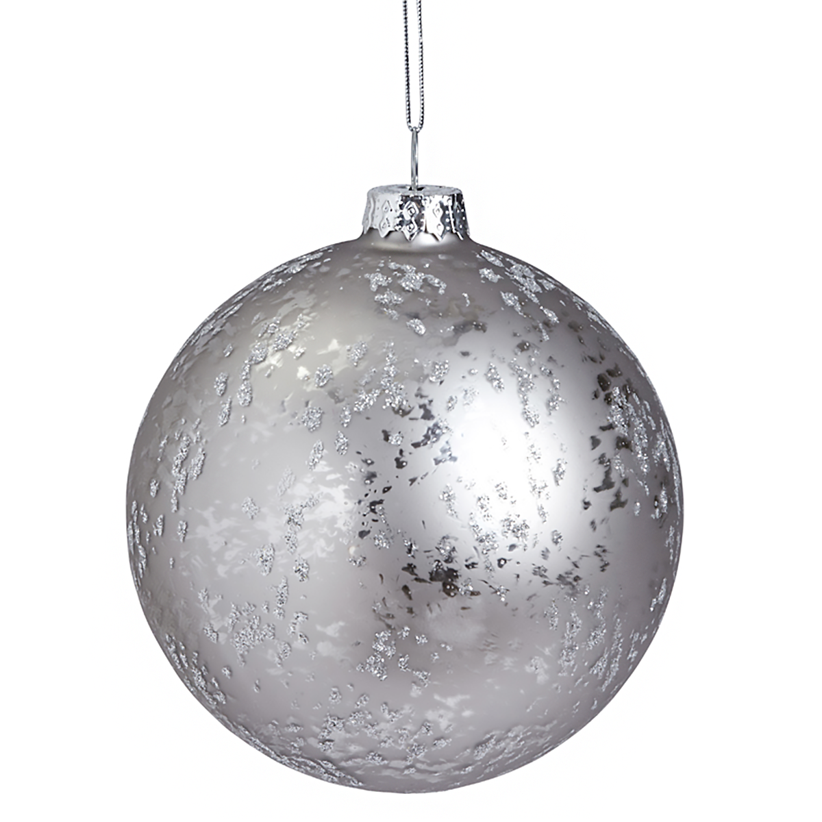 Boule de Noël Pailletée et Mate Grand Format