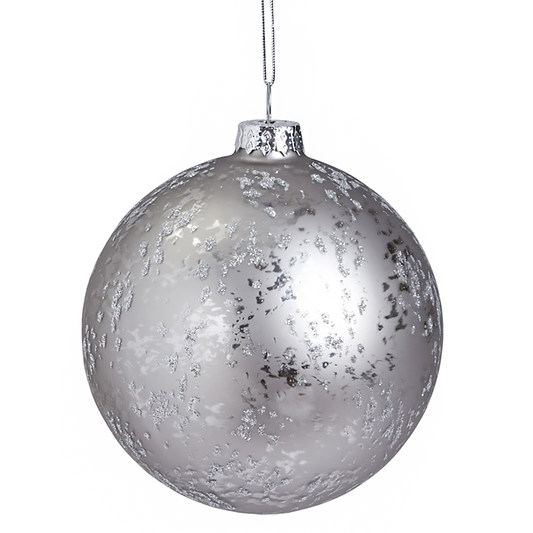 Boule de Noël Pailletée et Mate Grand Format