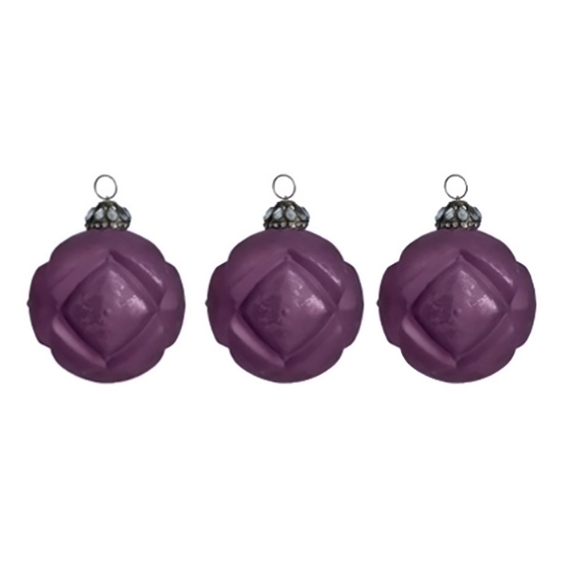 Boules de Noël Violettes