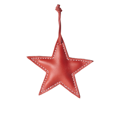 Suspension de Noël en Cuir en Forme d'Étoile