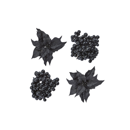 Clips Baies et Poinsettias