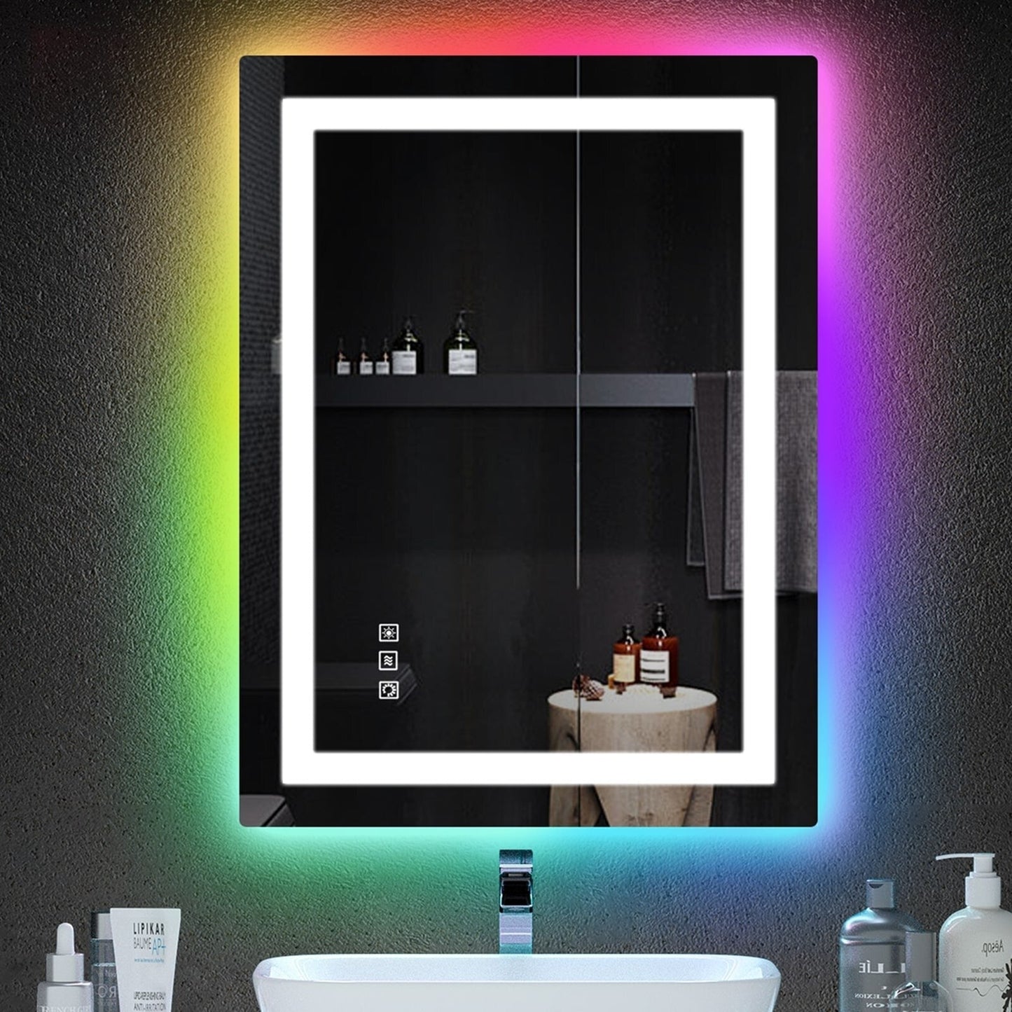 Anti-Fog RGB Backlit & LED Frontlit Bathroom Mirror