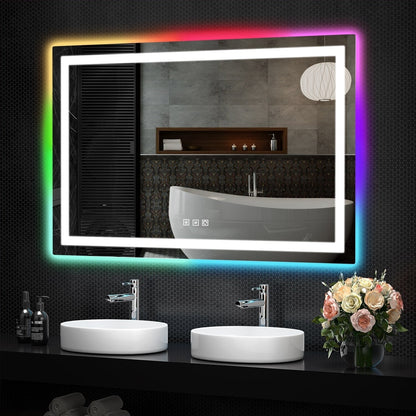 Anti-Fog RGB Backlit & LED Frontlit Bathroom Mirror