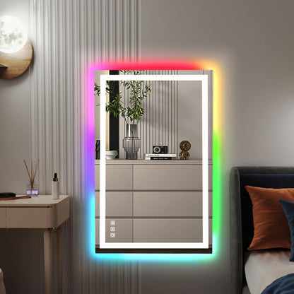 Anti-Fog RGB Backlit & LED Frontlit Bathroom Mirror