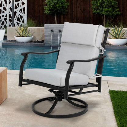 Aoodor Patio High Back Chair Cushions Set of 4, 46x21x4 Inches(Only Cushions)