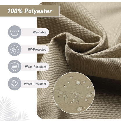 Aoodor Patio High Back Chair Cushions Set of 4, 46x21x4 Inches(Only Cushions)