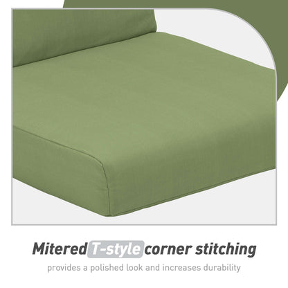 Aoodor Patio High Back Chair Cushions Set of 4, 46x21x4 Inches(Only Cushions)