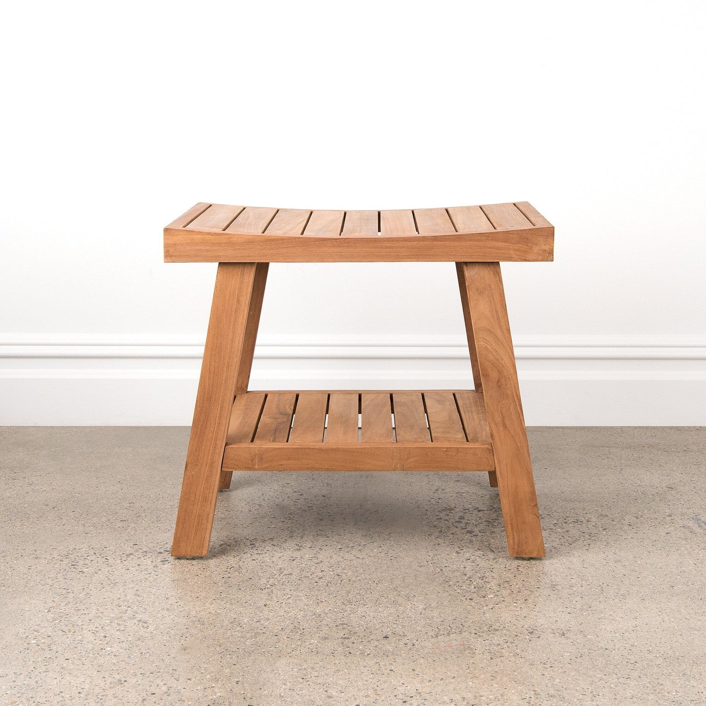 Aurora Home Indonesian Teak Shower Table/Bench