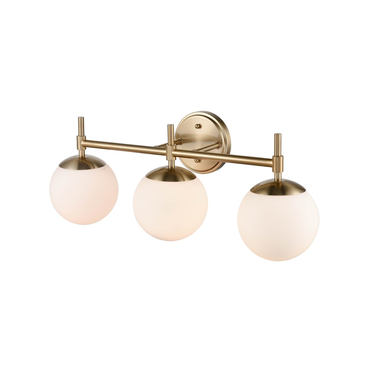929 Lighting 3 Light Bathroom Vanity Fixture in Multiple Finishes with Opal Glass Shades