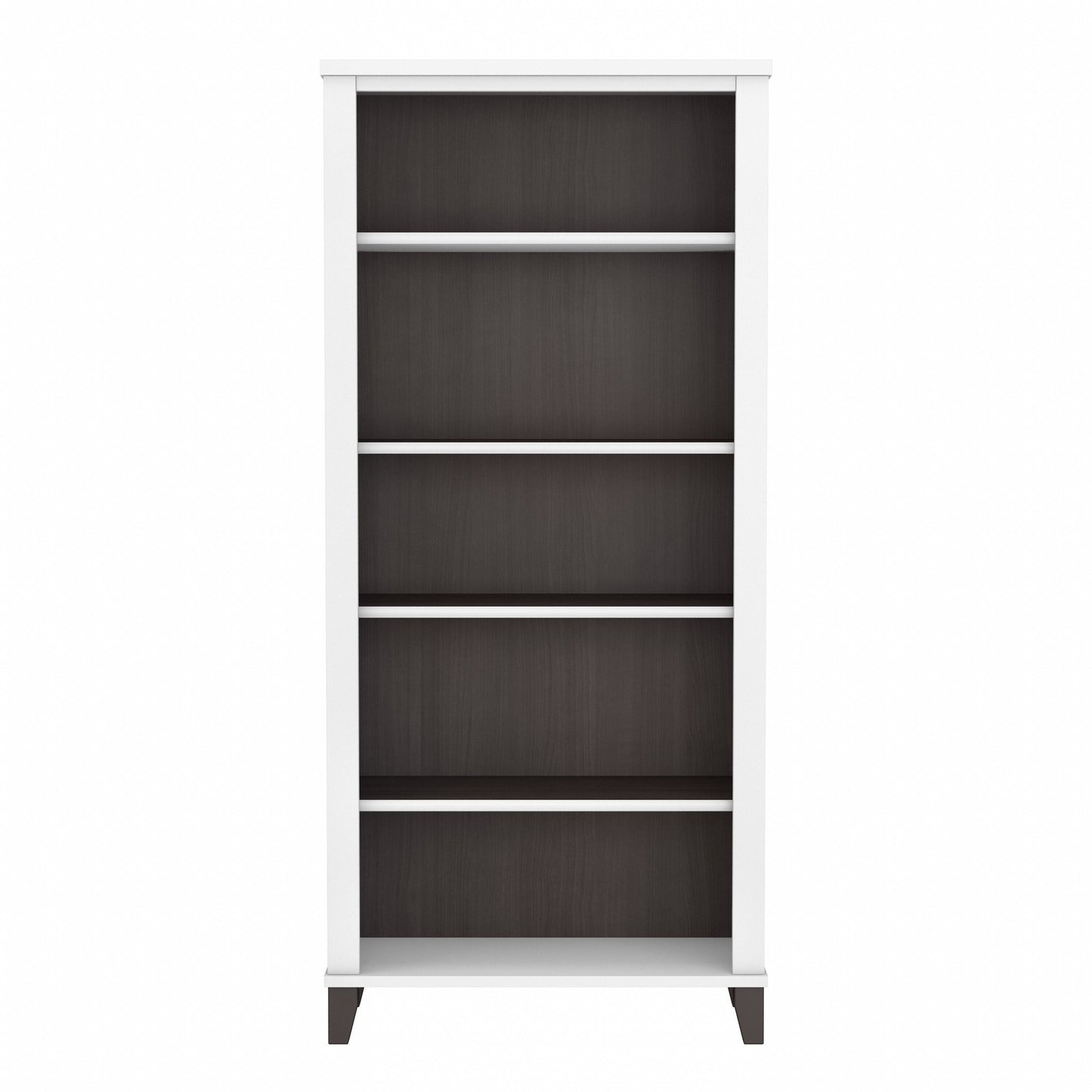 Bush Furniture Somerset Tall 5 Shelf Bookcase with Adjustable Shelves