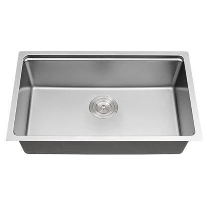 CB HOME 32'' Undermount Gold Kitchen Sink, Drop in Black/Stainless Steel Kitchen Sink, Single Bowl Kitchen Sink with Accessories